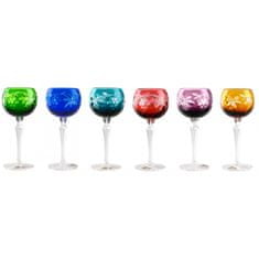 Caesar Crystal Set Sklenice na víno Grapes, barva mix barev, objem 190 ml