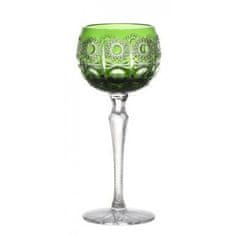 Caesar Crystal Sklenice na víno Petra, barva zelená, objem 190 ml