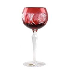 Caesar Crystal Sklenice na víno Pinwheel, barva rubín, objem 190 ml