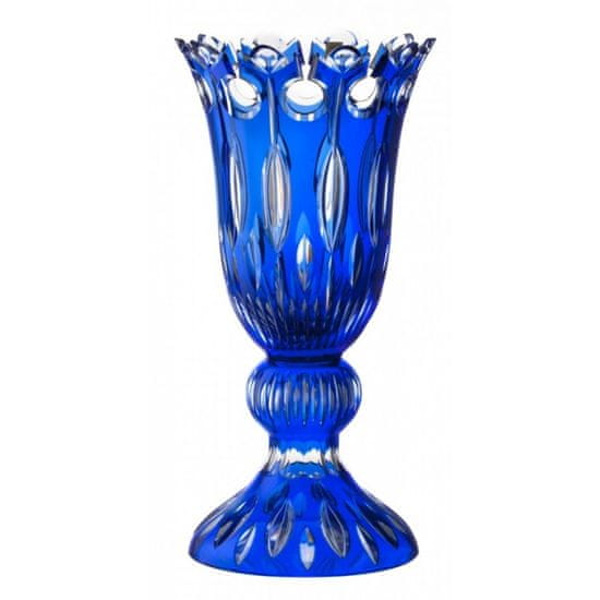 Caesar Crystal Váza Flamenco, barva modrá, výška 430 mm