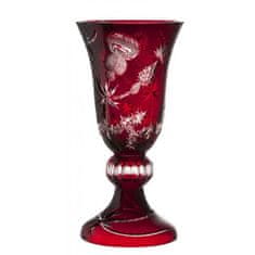 Caesar Crystal Váza Thistle, barva rubín, výška 429 mm