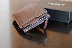 Lagen kožená peněženka Cash & Card Tmavě hnědá