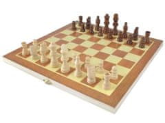 Iso Trade Dřevěný šachový set 28x28 cm Iso Trade 4297