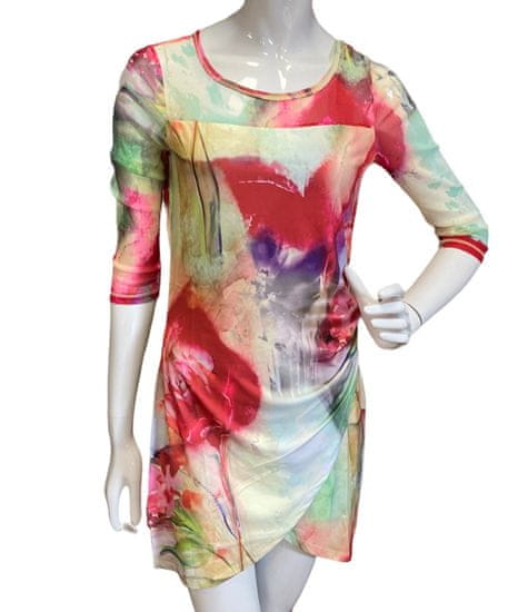 YEST barevné šaty s šifónu s překříženou sukní Velikost: xs