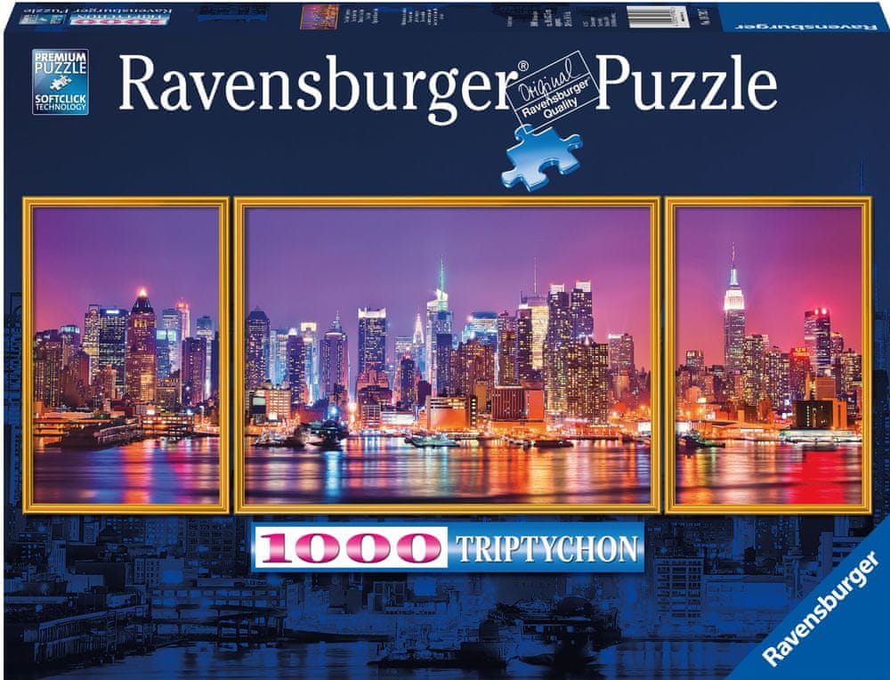 Levně Ravensburger New York 1000 dílků Panorama Triptychon