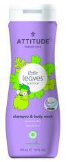 Attitude Dětské tělové mýdlo a šampon (2v1) Little leaves s vůní vanilky a hrušky 473 ml