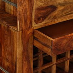 Petromila Barová skříňka z masivního sheeshamového dřeva, 85x40x95 cm