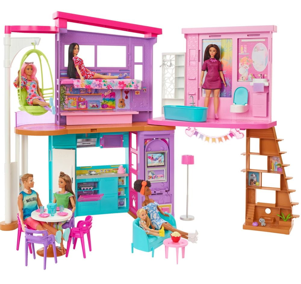 Mattel Barbie Párty dům v Malibu HCD50