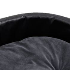 shumee Pelíšek pro psy černý a tmavě šedý 99x89x21cm plyš a umělá kůže