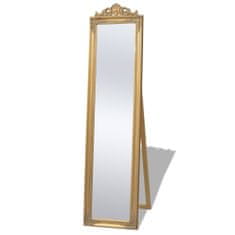 Greatstore Volně stojící zrcadlo barokní styl 160x40 cm zlaté