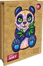 Puzzler Magic Wood Dřevěné puzzle Sladká panda Amy 100 dílků
