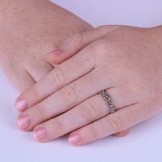 Silvego Stříbrný prsten na nohu s květinami PRMR11673
