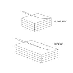 rocada Sada popisovacích štítků S4324MX SkinnyNotes 12,5x12,5 cm, 400 ks