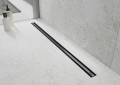 Mexen Flat 360 slim podlahový žlab 90 cm otočný černá (1741090)