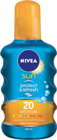 Nivea Sun Neviditelný sprej na opalování Protect&Dry OF20 200ml