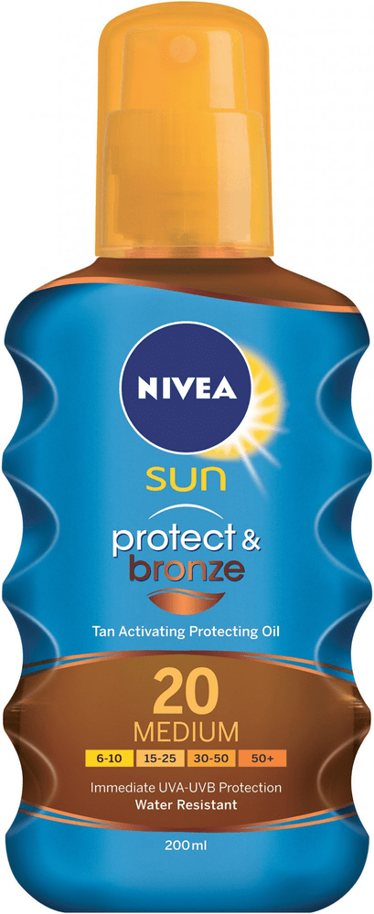 Nivea Sun Olej na opalování Protect&Bronze SPF 20 200 ml