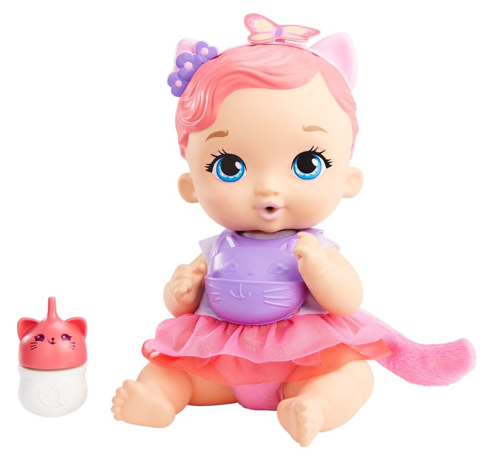 Mattel My Garden Baby Miminko - růžovo-fialové koťátko GYP09
