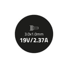 Qoltec Napájecí adaptér pro Asus 45W | 19V | 2,37A | 3,0*1,0 | + napájecí kabel