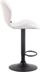 BHM Germany Barová židle Cork, syntetická kůže, černá / bílá