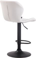 BHM Germany Barová židle Cork, syntetická kůže, černá / bílá
