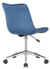 BHM Germany Kancelářská židle Medford, samet, modrá