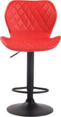 BHM Germany Barová židle Cork, syntetická kůže, černá / červená