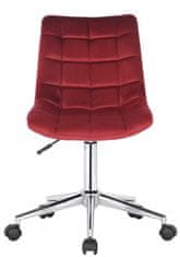 BHM Germany Kancelářská židle Medford, samet, červená