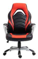 BHM Germany Kancelářská židle Foxton, syntetická kůže, červená