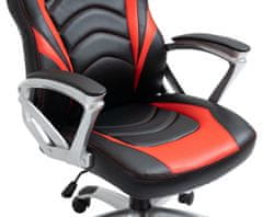 BHM Germany Kancelářská židle Foxton, syntetická kůže, červená