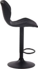 BHM Germany Barová židle Cork, syntetická kůže, černá / černá