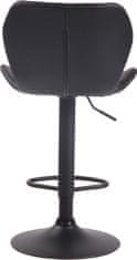 BHM Germany Barová židle Cork, syntetická kůže, černá / černá