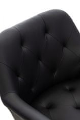 BHM Germany Jídelní židle Langford, syntetická kůže, černá