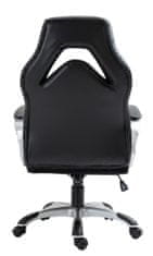 BHM Germany Kancelářská židle Foxton, syntetická kůže, šedá