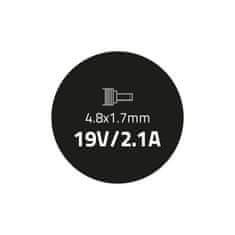 Qoltec Napájecí adaptér pro Sony Asus 40W | 19V | 2,1A | 4,8*1,7 | + napájecí kabel