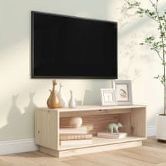 Greatstore TV skříňka 90 x 35 x 35 cm masivní borové dřevo