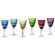 Caesar Crystal Set Sklenice na víno Tomy, barva mix barev, objem 240 ml