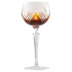 Caesar Crystal Sklenice na víno Janette, barva amber, objem 190 ml