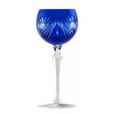 Caesar Crystal Sklenice na víno Janette, barva modrá, objem 190 ml