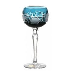 Caesar Crystal Sklenice na víno Mars, barva azurová, objem 190 ml