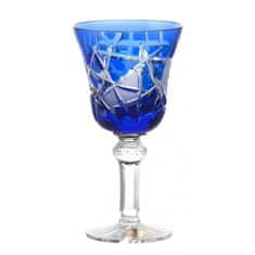 Caesar Crystal Sklenice na víno Mars, barva modrá, objem 180 ml