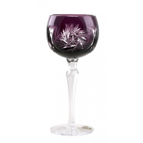 Caesar Crystal Sklenice na víno Pinwheel, barva fialová, objem 190 ml