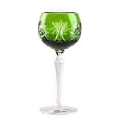 Caesar Crystal Sklenice na víno Pinwheel, barva zelená, objem 190 ml