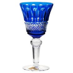 Caesar Crystal Sklenice na víno Tomy, barva modrá, objem 180 ml