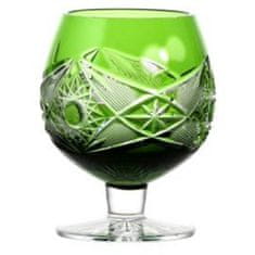 Caesar Crystal Sklenička Brandy Nordika, barva zelená, objem 230 ml