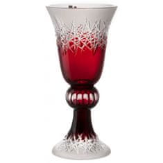 Caesar Crystal Váza Hoarfrost, barva rubín, výška 505 mm