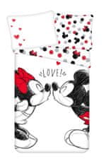 Jerry Fabrics  Povlečení Mickey and Minnie Love 04 140x200, 70x90 cm