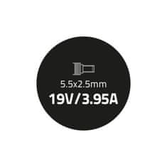 Qoltec Napájecí adaptér pro HP Compaq | Toshiba 75W | 19V | 3,95A | 5,5*2,5 | + napájecí kabel