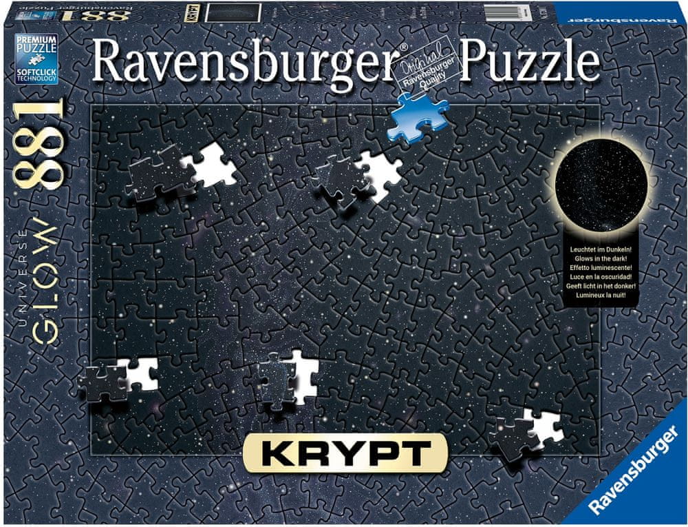 Ravensburger Krypt Puzzle: Vesmírná záře 881 dílků