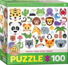 EuroGraphics Puzzle Emoji zvířátka 100 dílků