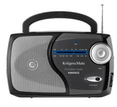 Krüger&Matz Přenosné rádio AM/FM Kruger&Matz model KM0822, černá